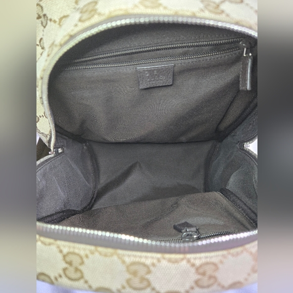 Gucci Beige and Brown GG Canvas Backpack main image 6